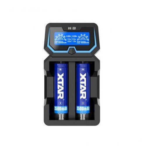 Xtar X2 2-Bay Battery Charger - Dragon Vapour 