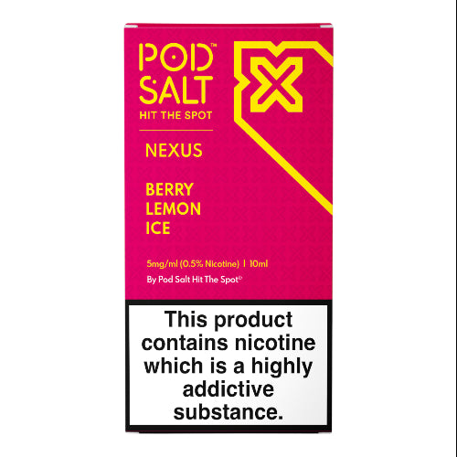Berry Lemon Ice Nexus Nic Salts 10ml - Dragon Vapour 