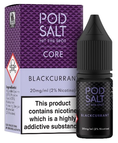 Blackcurrant Salt E-Liquid - Pod Salt 10ml - Dragon Vapour 