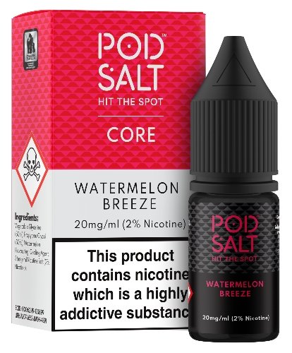 Watermelon Breeze Nicotine Salt E-Liquid - Pod Salt - Dragon Vapour 