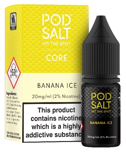 Banana Ice Nicotine Salt E-Liquid - Pod Salt - Dragon Vapour 