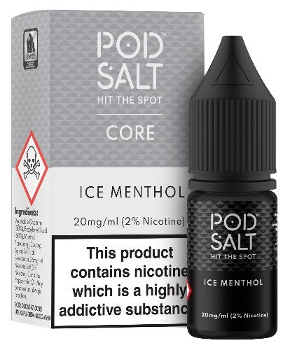 Ice Menthol Nicotine Salt E-Liquid - Pod Salt 10ml - Dragon Vapour 