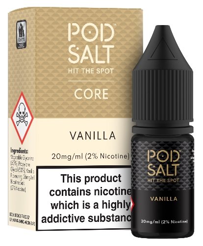 Vanilla Nicotine Salt E-Liquid - Pod Salt 10ml - Dragon Vapour 