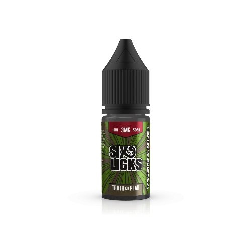 Truth or Pear By Six Licks 50/50 E-Liquids - Dragon Vapour 