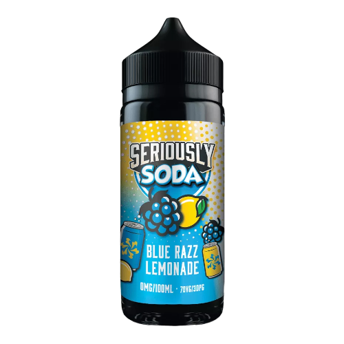 Seriously Soda Blue Razz Lemonade 100ml by Doozy Vape - Dragon Vapour 
