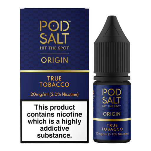 True Tobacco Pod Salt Origin 10ml - Dragon Vapour 